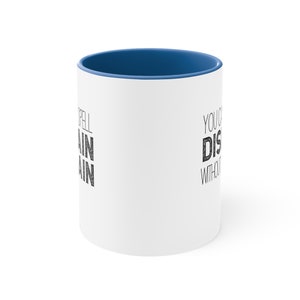 Iron Flame Fourth Wing Mug, Can't spell Disdain without Dane two tone book lover mug image 8