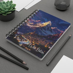 To the Stars Who Listen ACOTAR Spiralblock, Velaris City of Starlight, Sarah J. Maas Bookish Journal, Buch Schreibwaren Geschenk für Leser