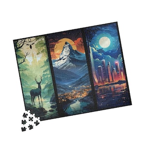 Maasverse Jigsaw Puzzle: Velaris, Terrasen, Lunathion - Book Lover Gift