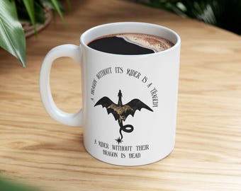 Basgiath War College Mug, Fourth Wing Cup, Dragon Rider Mug, Fantasy Bookish Cup, The Empyrean Series Merch