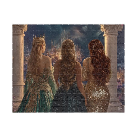 Maasiverse Fmc's Puzzle of Aelin, Feyre, Bryce, ACOTAR Puzzle