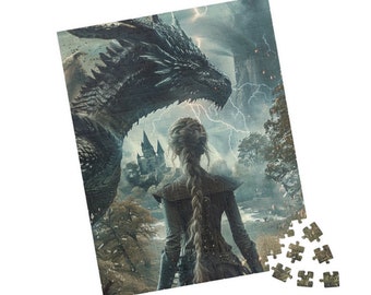 Violet Sorrengail Puzzle: Fourth Wing Dragon Rider Jigsaw