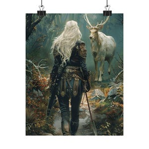 Throne of Glass Aelin Poster: Fierce Women of Fantasy Art