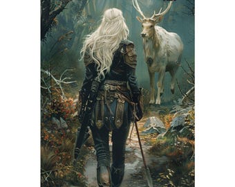 Throne of Glass Aelin Poster: Fierce Women of Fantasy Art
