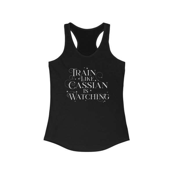 Koszulka treningowa Train Like Cassian Racerback Tank: ACOTAR Booktok Gym Shirt