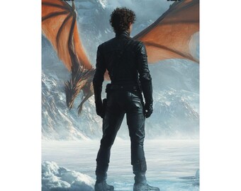 Liam Mairi Fanart Poster: Vierter Flügel Kunstdruck, Geschenk für Buchliebhaber