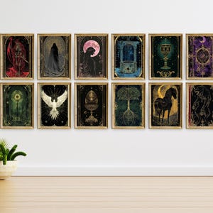 Providence Cards Digital Fanart Set, One Dark Window Printables, Rachel Gillig Artwork, The Shepherd King Series, Bookish Wall Art JPGs image 3