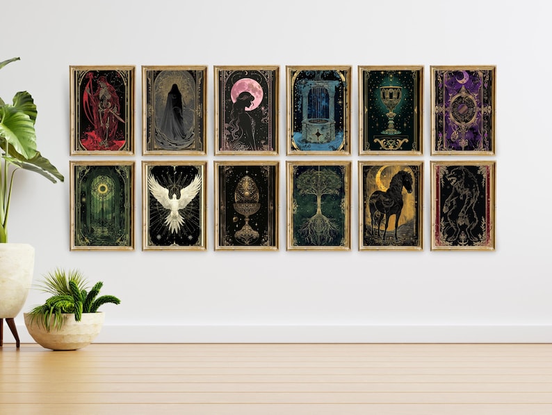 Providence Cards Digital Fanart Set, One Dark Window Printables, Rachel Gillig Artwork, The Shepherd King Series, Bookish Wall Art JPGs image 3