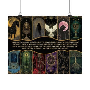 Uma Janela Escura - Cartaz de Cartões de Providence, Arte de Parede, Arte de Biblioteca, Decoração de Leitor, Decoração Literária, A Dupla de Reis Shepard, O Pesadelo