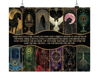 One Dark Window - Providence Cards Poster, Wall Art, Library Art, Reader decor, literary decor, The Shepard king duo, The nightmare