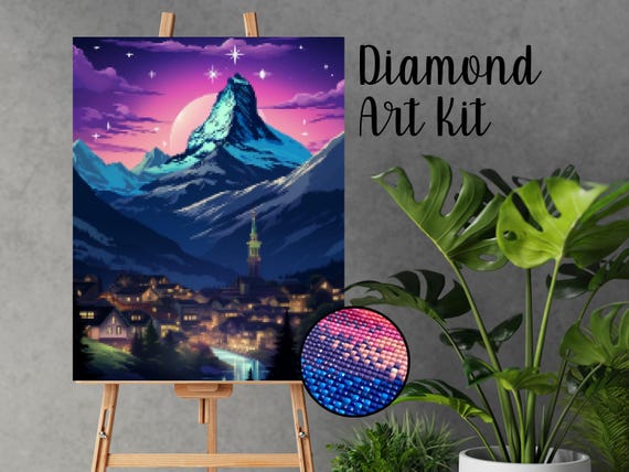 Velaris City of Starlight Diamond Painting Kit, ACOTAR Inspired Art, Book Club Craft, Fantasy Booktok DIY, Book Club Activity