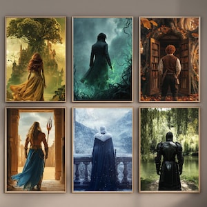 Set di stampe artistiche fantasy Rosalina & Princes: Bestie del rovo (download digitale, confezione da 6)