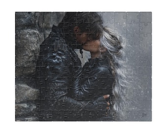 Fourth Wing Violet Sorrengail and Xaden Riorson Puzzle, Puzzles of Fantasy, Book Jigsaw Puzzles, Rebecca Yarros, Book Lover, Dragon Rider