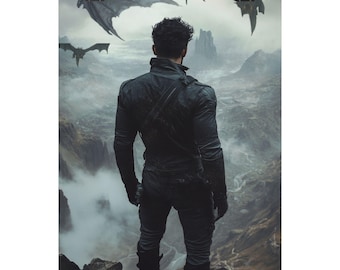 Xaden Riorson Poster: Fourth Wing Art Print, Literary Decor