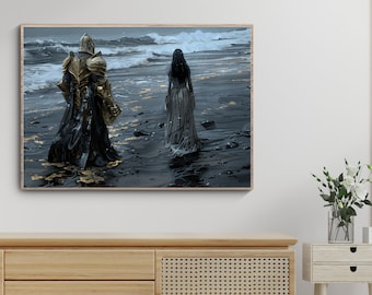 Elspeth Spindle Art Print: One Dark Window Digital Wall Decor (Digital Download)