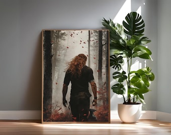 Nyktos Fanart Print: Ogień w ciele, sztuka książkowa (pobranie cyfrowe)