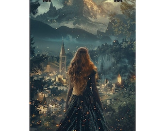 Feyre Archeron ACOTAR Poster: Romantasy Buchliebhaber Wandkunst