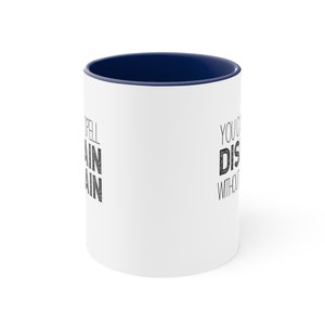 Iron Flame Fourth Wing Mug, Can't spell Disdain without Dane two tone book lover mug image 5