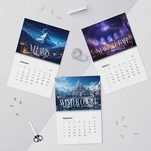 ACOTAR 2024 Wall Calendar, Prythian scene calendar, Sarah J Maas, A Court of Thorn and Roses Calendar, SJM gift, Book Lover, Gift for her