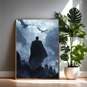 Xaden Riorson Digital Wall Art Prints, Wall Decor, Fourth Wing Wall Art, Rebecca Yarros, FMC, Iron Flame, Dragon Rider Digital Download