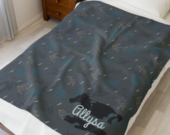 Dragon Personalized Reading Blanket for Book Lovers, Custom Name fantasy Gift, Fourth Wing Blanket, Book Dragon Gift, Throw for Readers