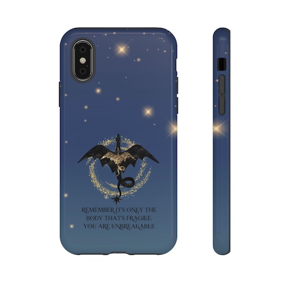 Iron Flame Dragon Rider Phone Case: Impact Resistant Polycarbonate