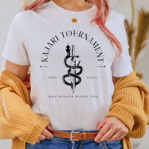 Crowns of Nyaxia Shirt, Kejari Tournament Tee, Carissa Broadbent Merch, Booktok Merch, Bookish Gifts, Raihn and Oraya