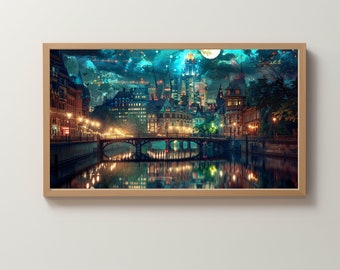 Lunathion Crescent City Smart TV Art: Maasverse Book Lover Gift (Digital Download)