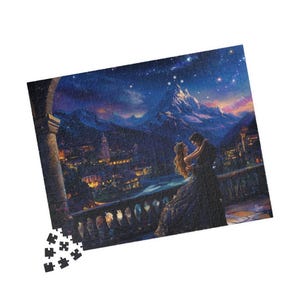 Rompecabezas de Feysand en Velaris: Rompecabezas de ACOTAR para amantes de los libros 520 pcs (Horizontal)