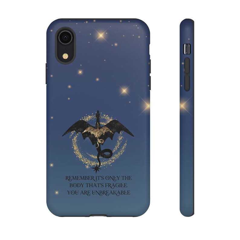 Iron Flame Dragon Rider Phone Case: Impact Resistant Polycarbonate image 4