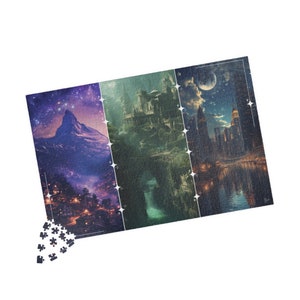 Maasverse Jigsaw Puzzle | Velaris, Terrasen, Lunathion | ACOTAR, Throne of Glass, Crescent City Gift | Bookish Puzzle for Fantasy Fans