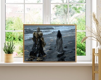 Elspeth Spindle Art Print: One Dark Window Digital Wall Decor
