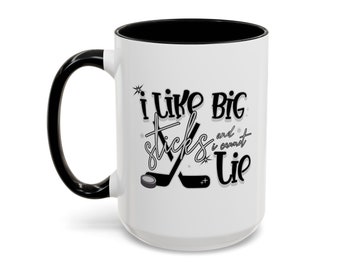 Slapshot Sips Hockey Romance Book Lover Two-Tone Mug, Hockey Lover Mug, Book Lovers, Gift for her, Pucking Mug, Puck Bunny Gift, Reader gift