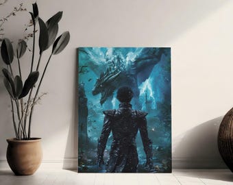Xaden Riorson Dragon Rider Art Print - Fourth Wing Wall Decor (Digital Download)