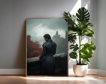 Casteel Da'Neer Wall Art, From blood and ash Fanart, Pobierz sztukę fantasy, Bookish Art, Pobierz fanart, Prezenty dla czytelników, Instant FBAA art