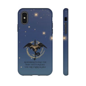 Iron Flame Dragon Rider Phone Case: Impact Resistant Polycarbonate image 5