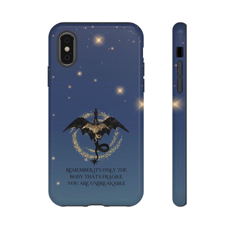 Iron Flame Dragon Rider Phone Case: Impact Resistant Polycarbonate image 5