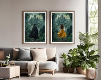 Villain & Evie Castle Art Prints: Fierce Women of Fantasy (Digital Download)
