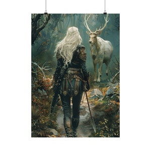 Throne of Glass Aelin Matte Poster, Fierce Women of Fantasy Poster Collection, Sarah J Maas Poster, Wall Art, Physical prints, TOG