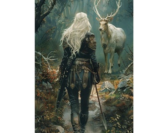 Throne of Glass Aelin Matte Poster, Fierce Women of Fantasy Poster Collection, Sarah J Maas Poster, Wall Art, Physical prints, TOG