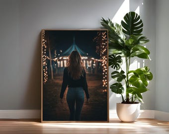 Adeline Dark Romance Digital Art Print: Literary Wall Decor (Digital Download)