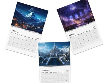 ACOTAR 2026 wandkalender, versie zonder titel, kalender Prythian, Sarah J Maas, kalender Hof van doorn en rozen, SJM Maasverse
