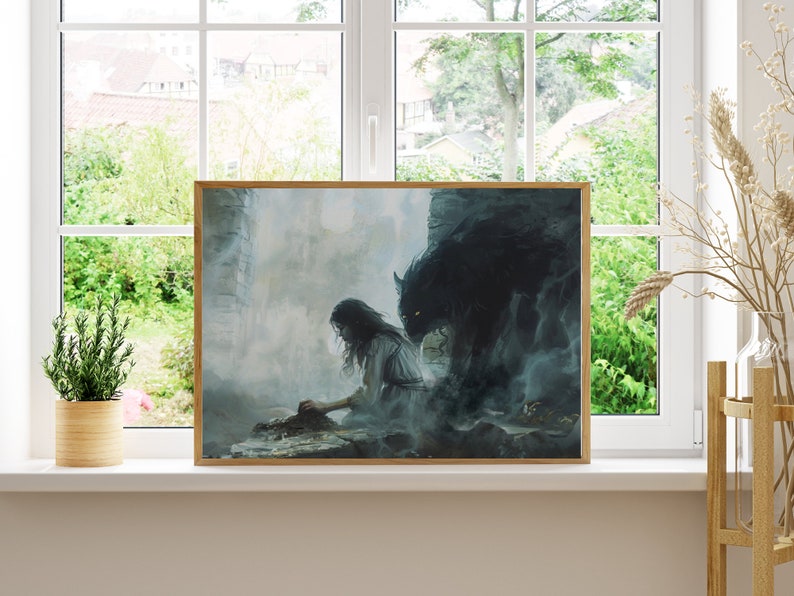 Elspeth Spindle Art Print: One Dark Window Digital Download image 8