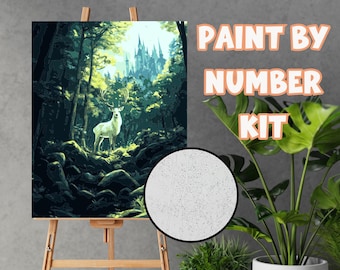 Terrasen Paint By Number, 24 colors, PBN Kit Throne of Glass Paint By Number Kit, TOG Merch, Maasverse crafts, Reader Gifts, TOG Paint kit