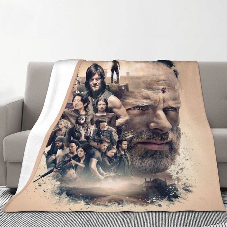 Custom Name the Walking Dead Blanket Baby Girl Boy Blankets Etsy
