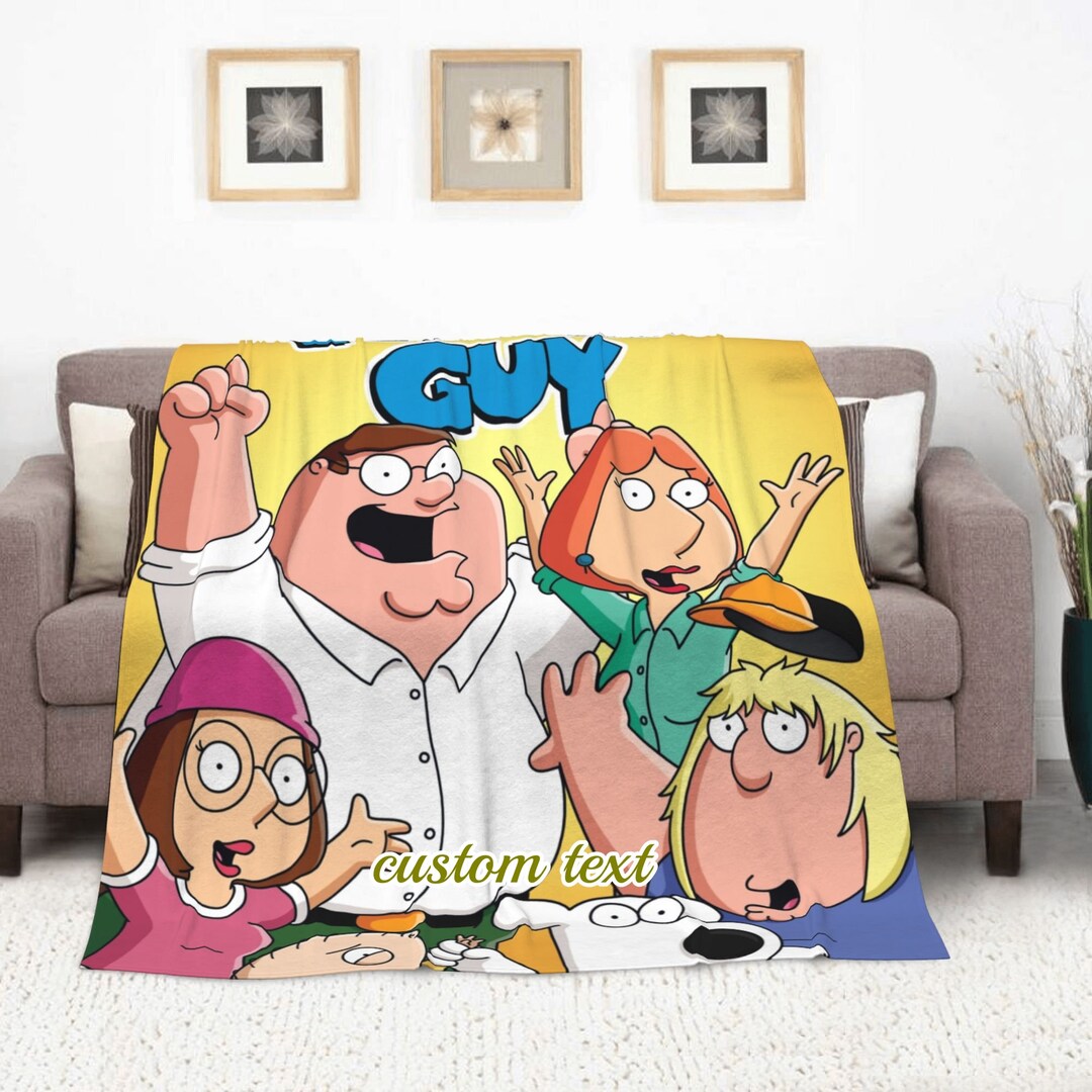 Custom Name Family Guy Blanket Baby Girl Boy Blankets Throw Etsy