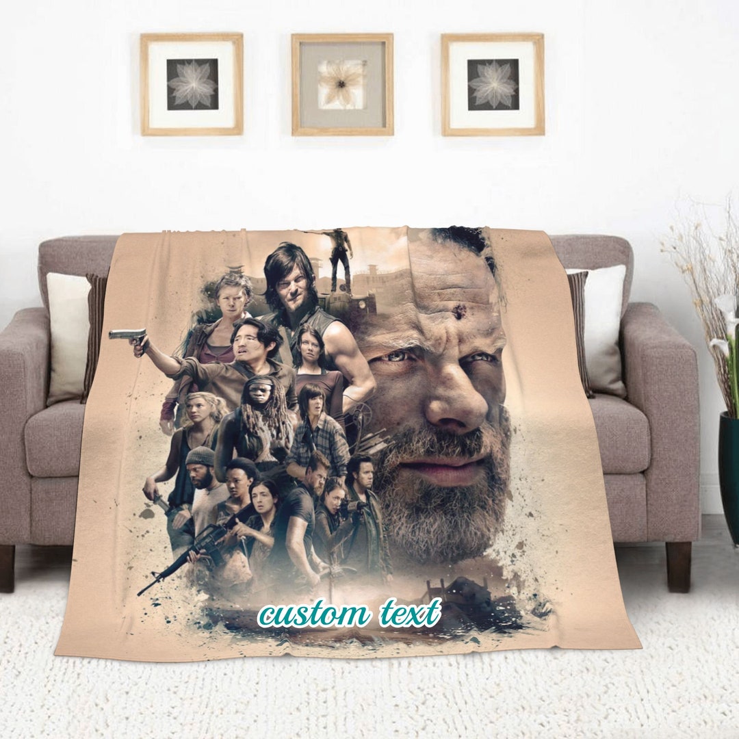 Custom Name the Walking Dead Blanket Baby Girl Boy Blankets Etsy