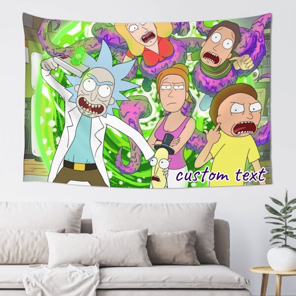 Rick Morty Backdrop Etsy