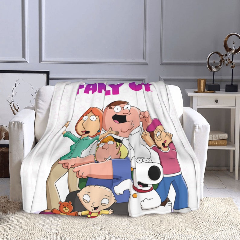 Custom Name Family Guy Blanket Baby Girl Boy Blankets Throw Etsy