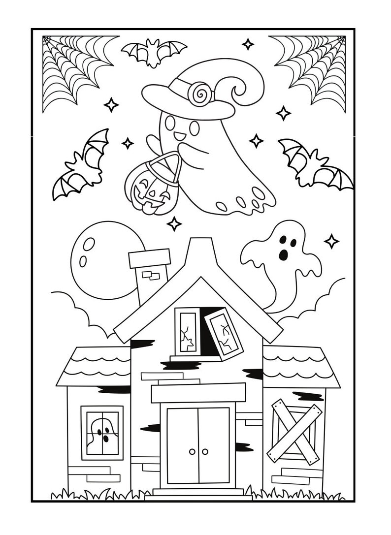 Halloween Coloring Pages Instant - Il 794xN.5304656118 Ip6i 